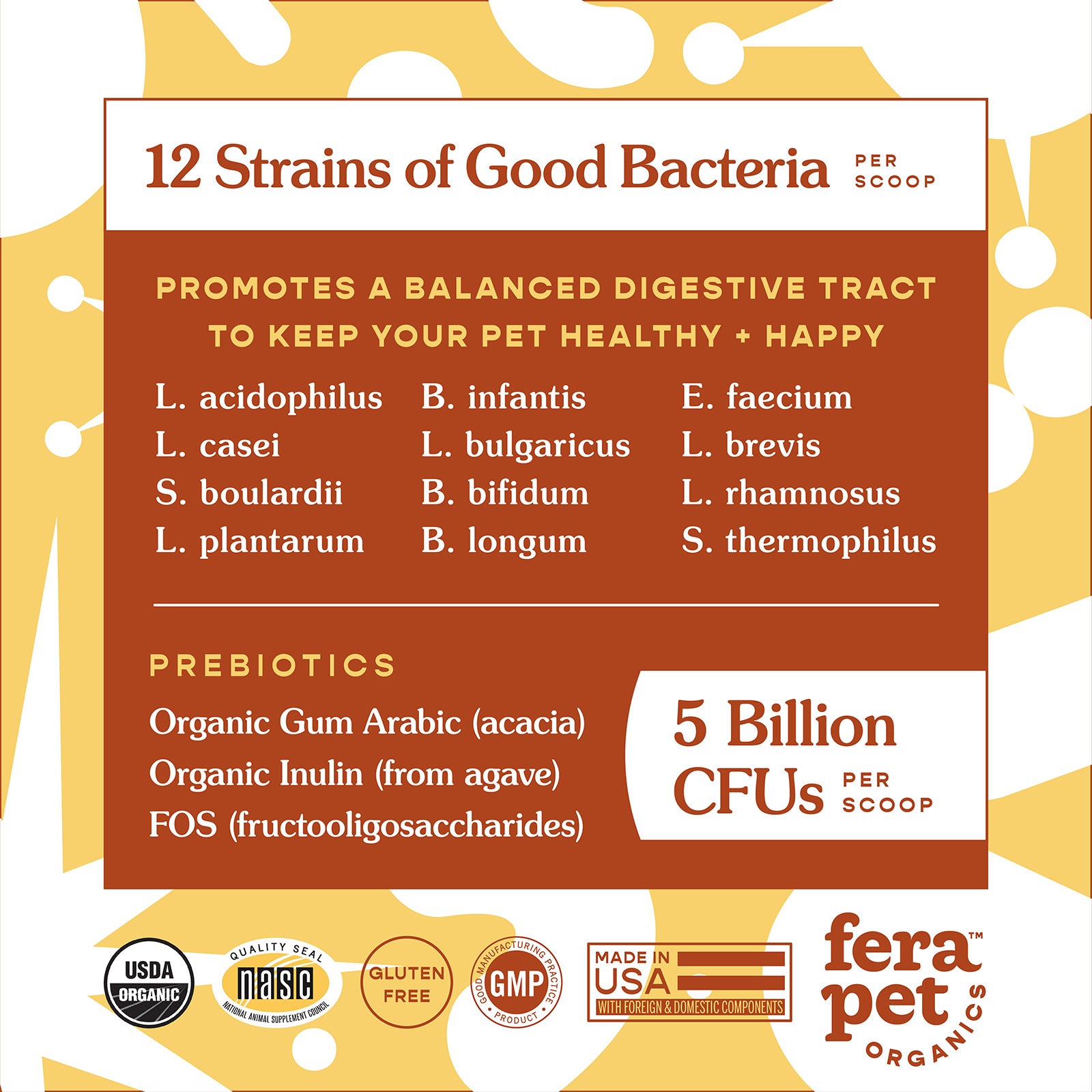 USDA Organic Probiotics with Prebiotics